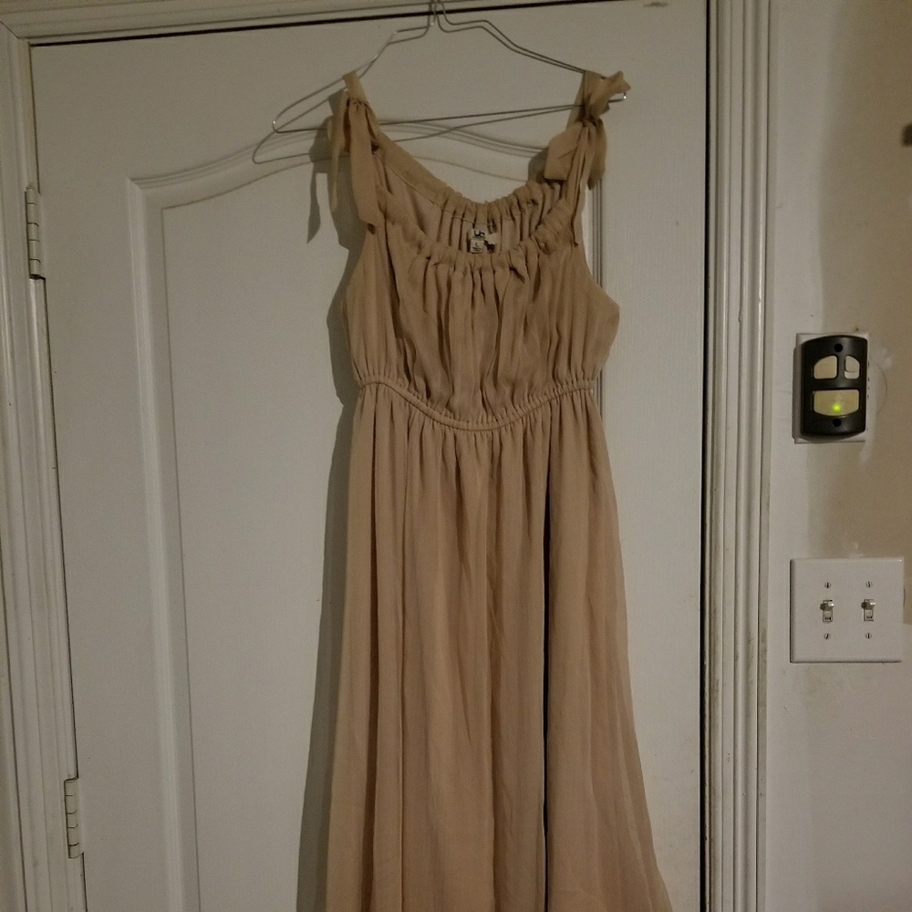 Tan boutique dress